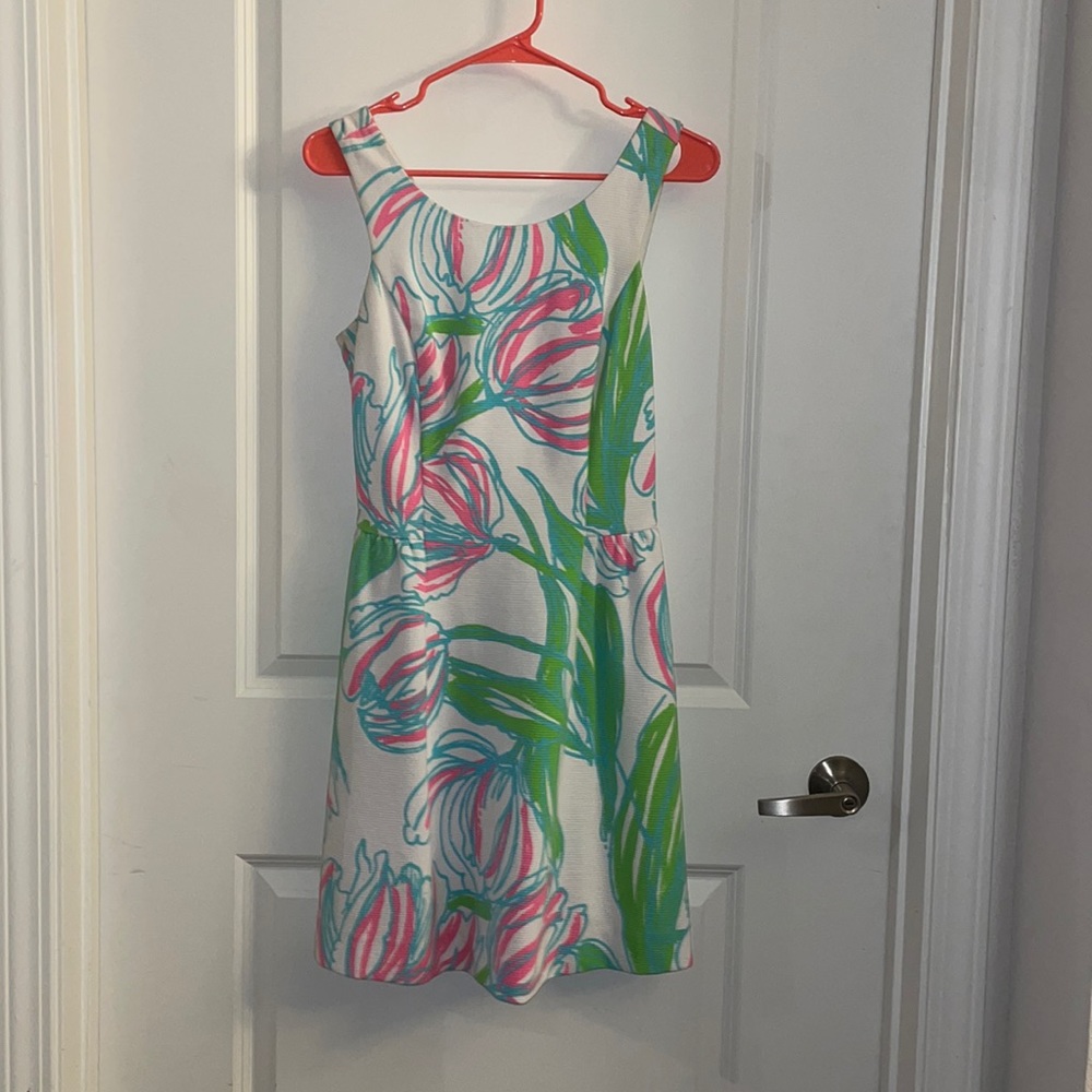 Lilly Pulitzer 'Bella' in 'Ring The Bellboy' Print Fit & Flare Dress Size M